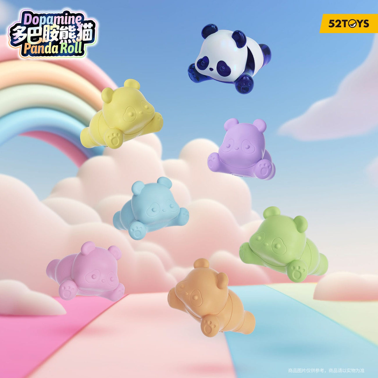Produktbild Panda Roll Blind Box Figuren Sortiment Dopamine Pandas 3 cm (6)