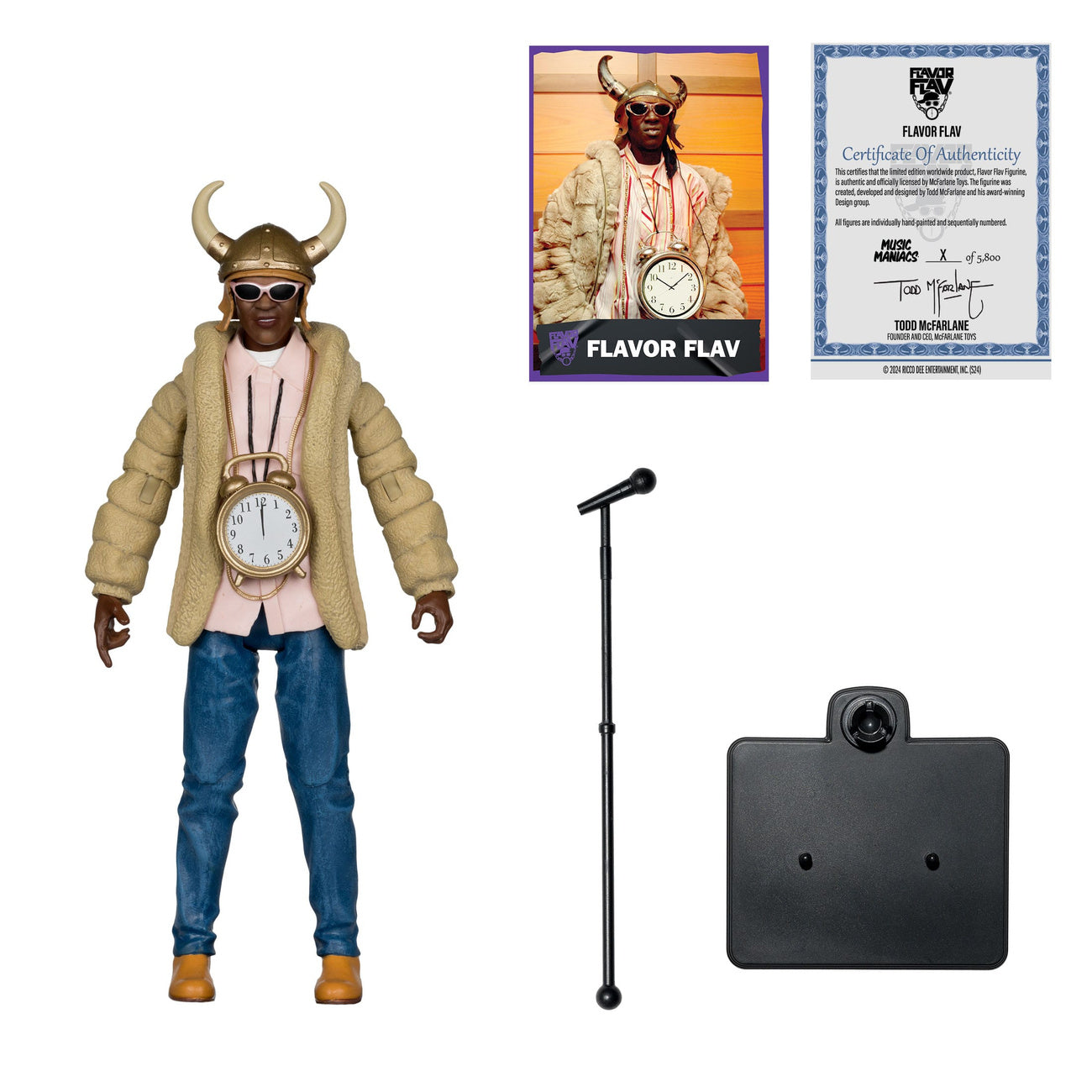 Produktbild Music Maniacs Hip Hop Actionfigur Flavor Flav 16 cm