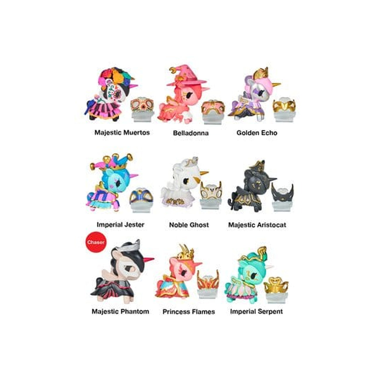 Produktbild Unicorno Blind Box Figuren Sortiment Masquerade 7 cm (8)