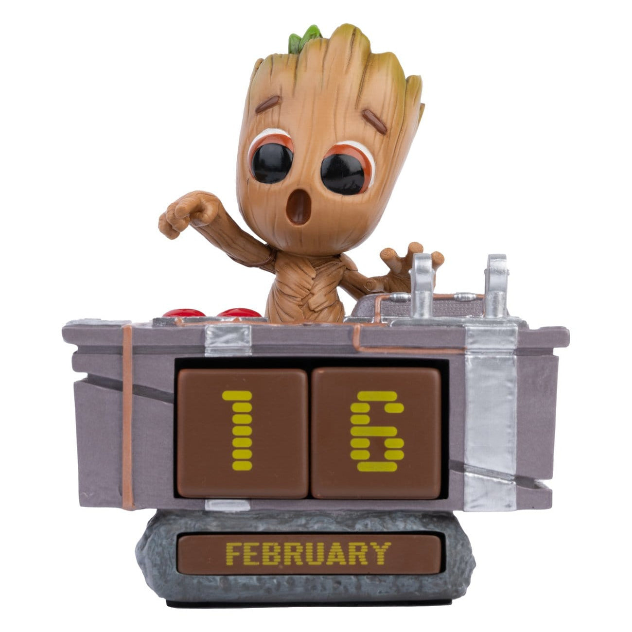 Produktbild Marvel 3D Ewiger Kalender Groot Death Button 12 cm