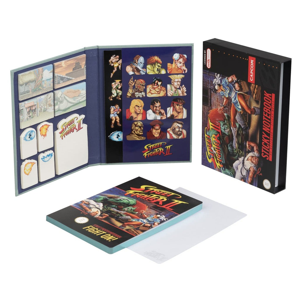 Street Fighter Premium Notizbuch mit Haftnotizen und Hülle A5