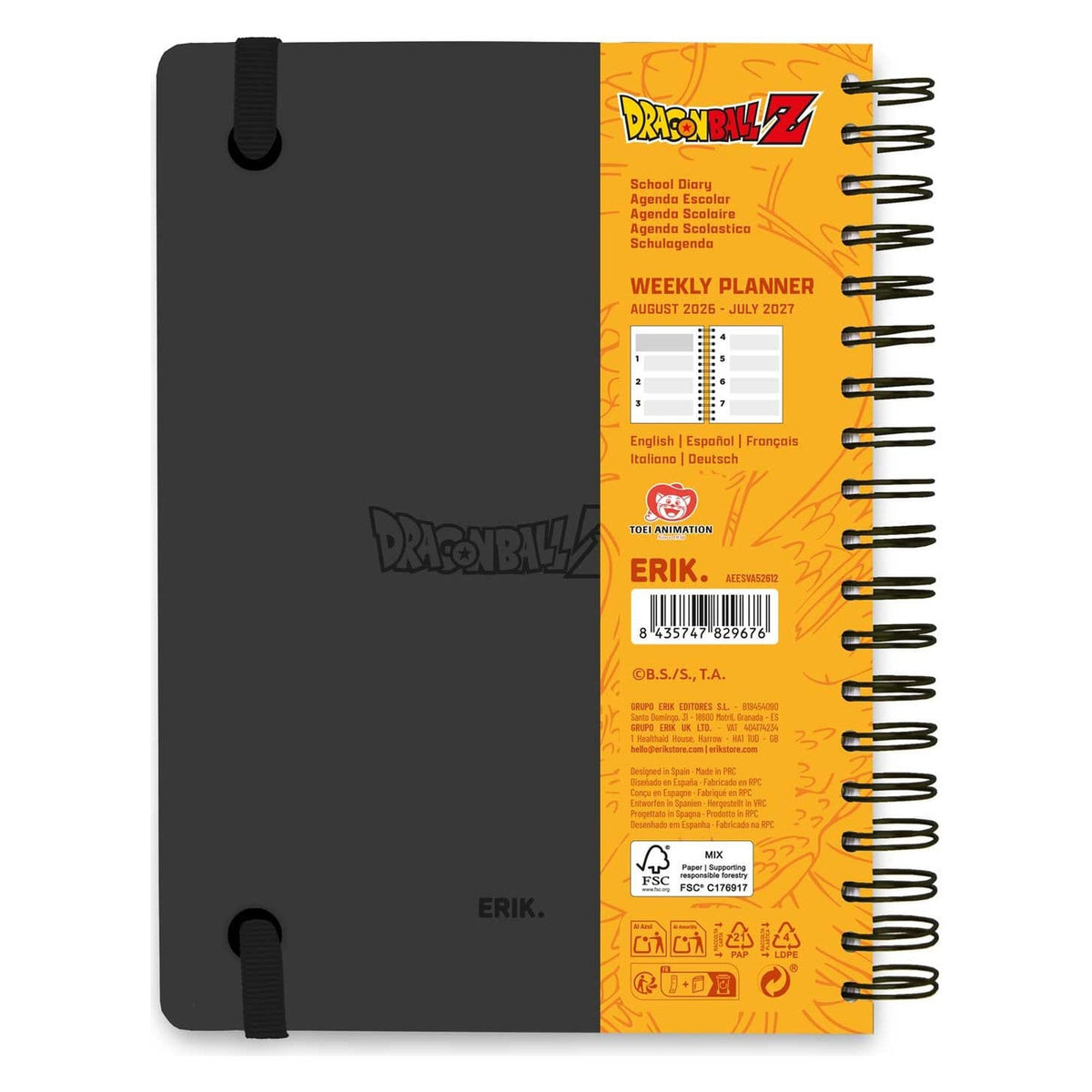 Produktbild Dragon Ball Terminkalender Wochenplaner 2026/2027 A5