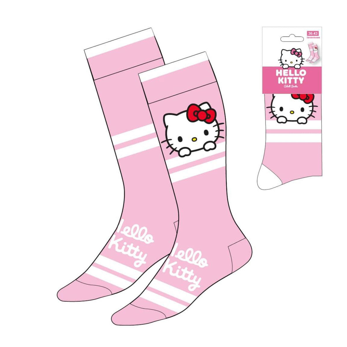 Produktbild Sanrio Socken Hello Kitty Stripes 36-43