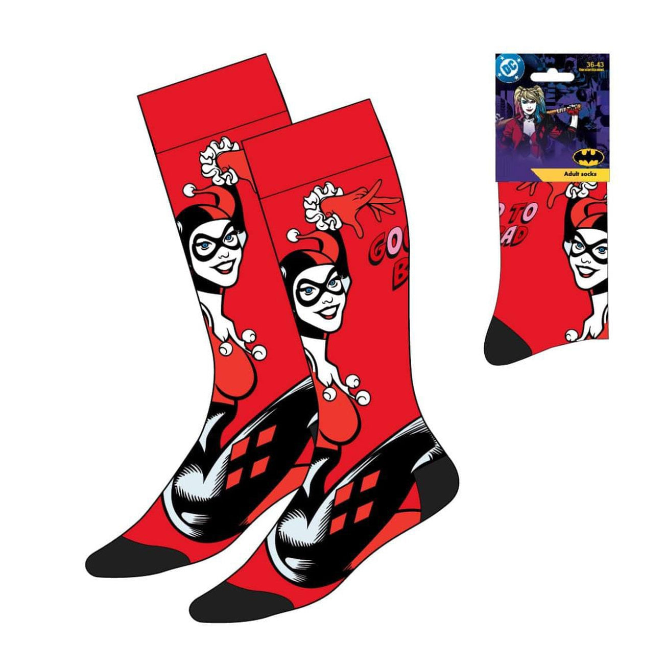 Produktbild DC Comics Socken Harley Quinn Good to Bad 36-43