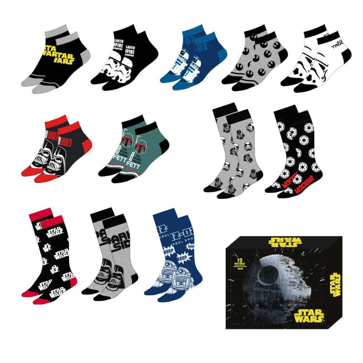 Produktbild Star Wars Socken 12er-Pack 38-45