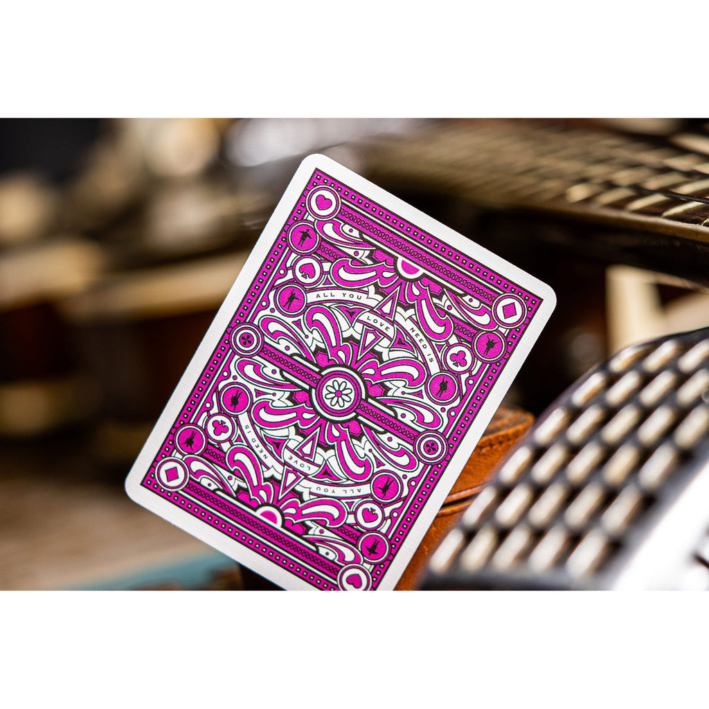 Produktbild The Beatles Spielkarten Pink Version