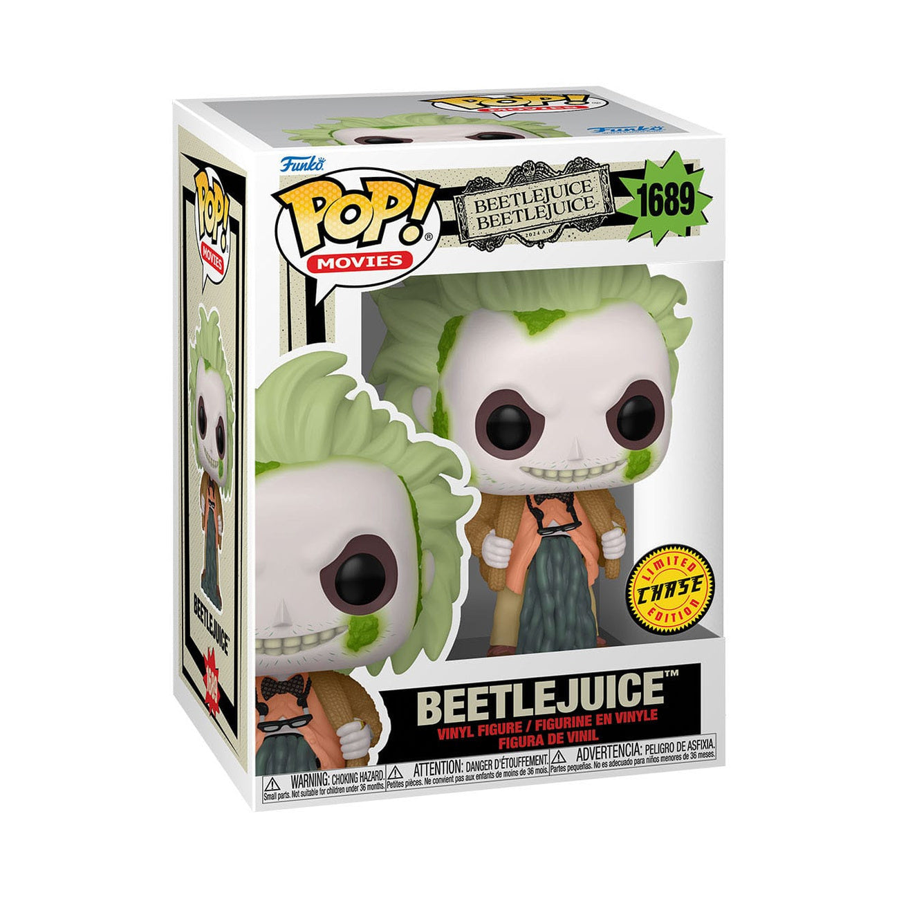 Produktbild Beetlejuice 2 POP! Movies Vinyl Figur Beetlejuice w/chase 9 cm Sortiment (6)