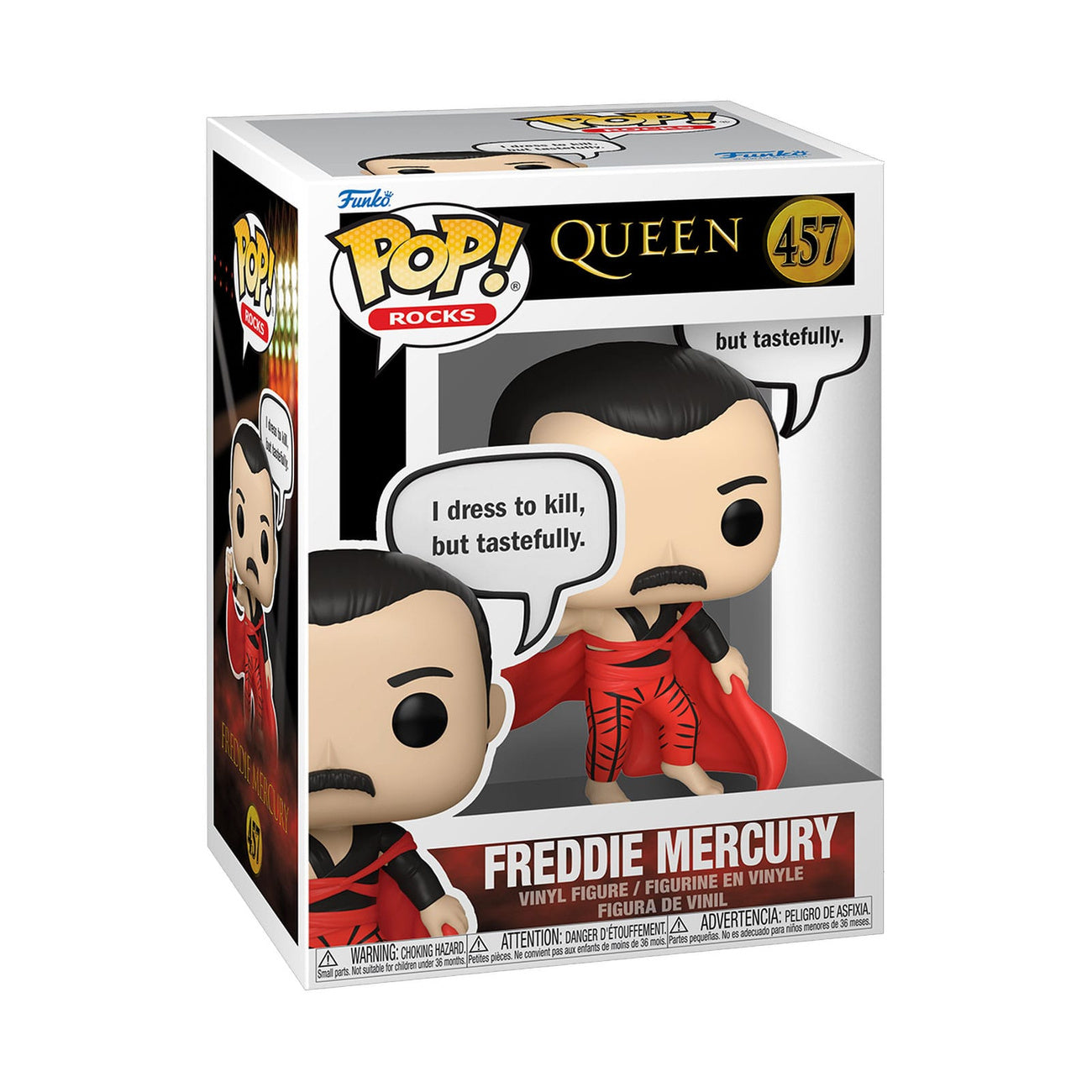 Produktbild Queen POP! Rocks Vinyl Figur Freddie Mercury (I Dress to Kill) 9 cm