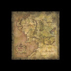 Produktbild Herr der Ringe Kunstdruck Parchment Map of Middle-earth 59 x 30 cm