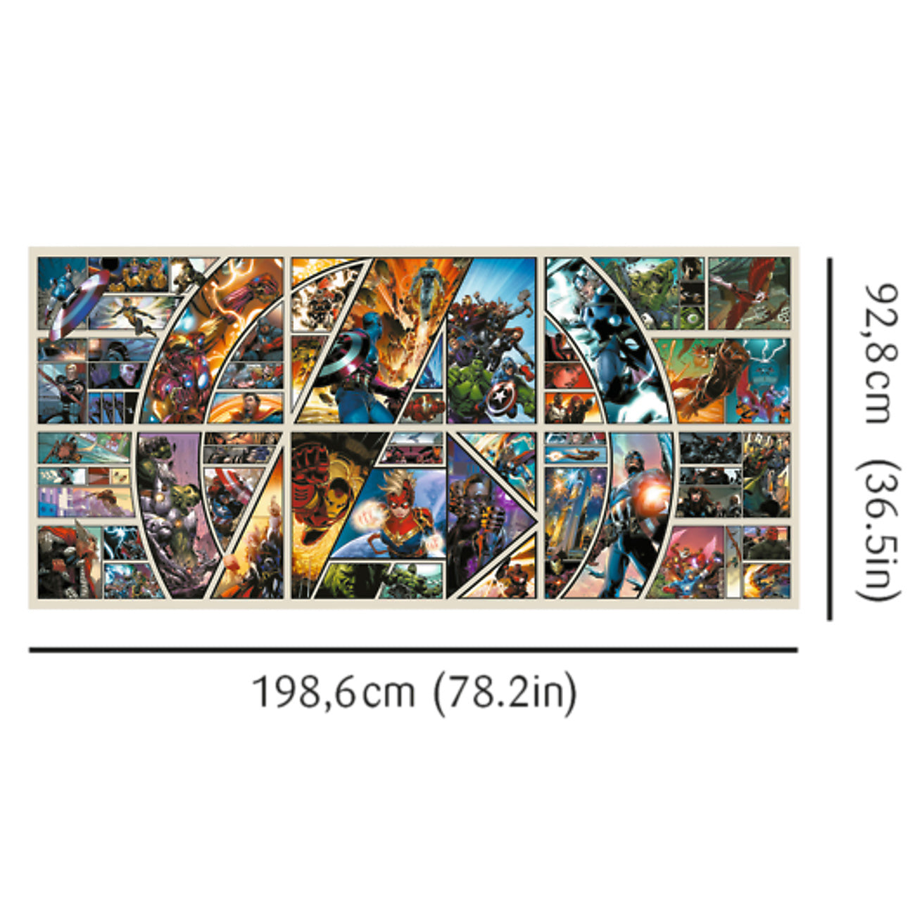 Produktbild Avengers - Across The Comic Universe Puzzle Kollektion mit Poster