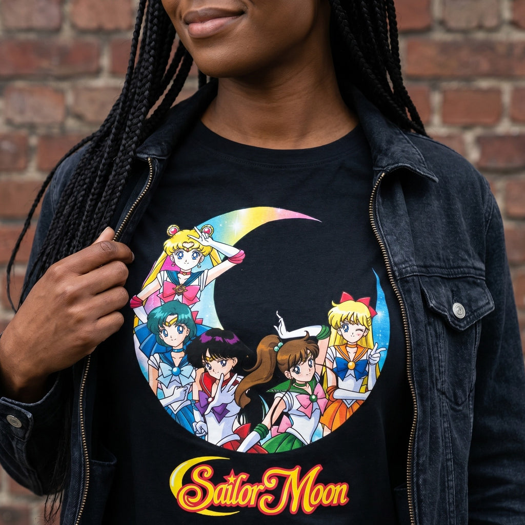 Sailor Moon - Sailor-Kriegerinnen T-Shirt Damen schwarz