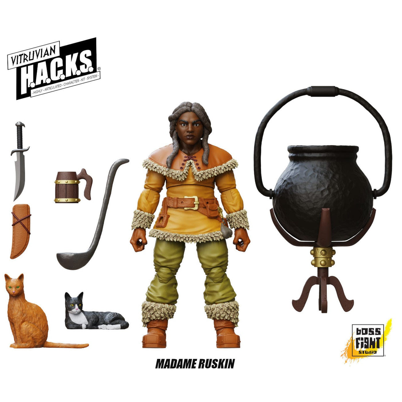 Produktbild Vitruvian H.A.C.K.S. Actionfigur Dwarf Tavern Keeper Madame