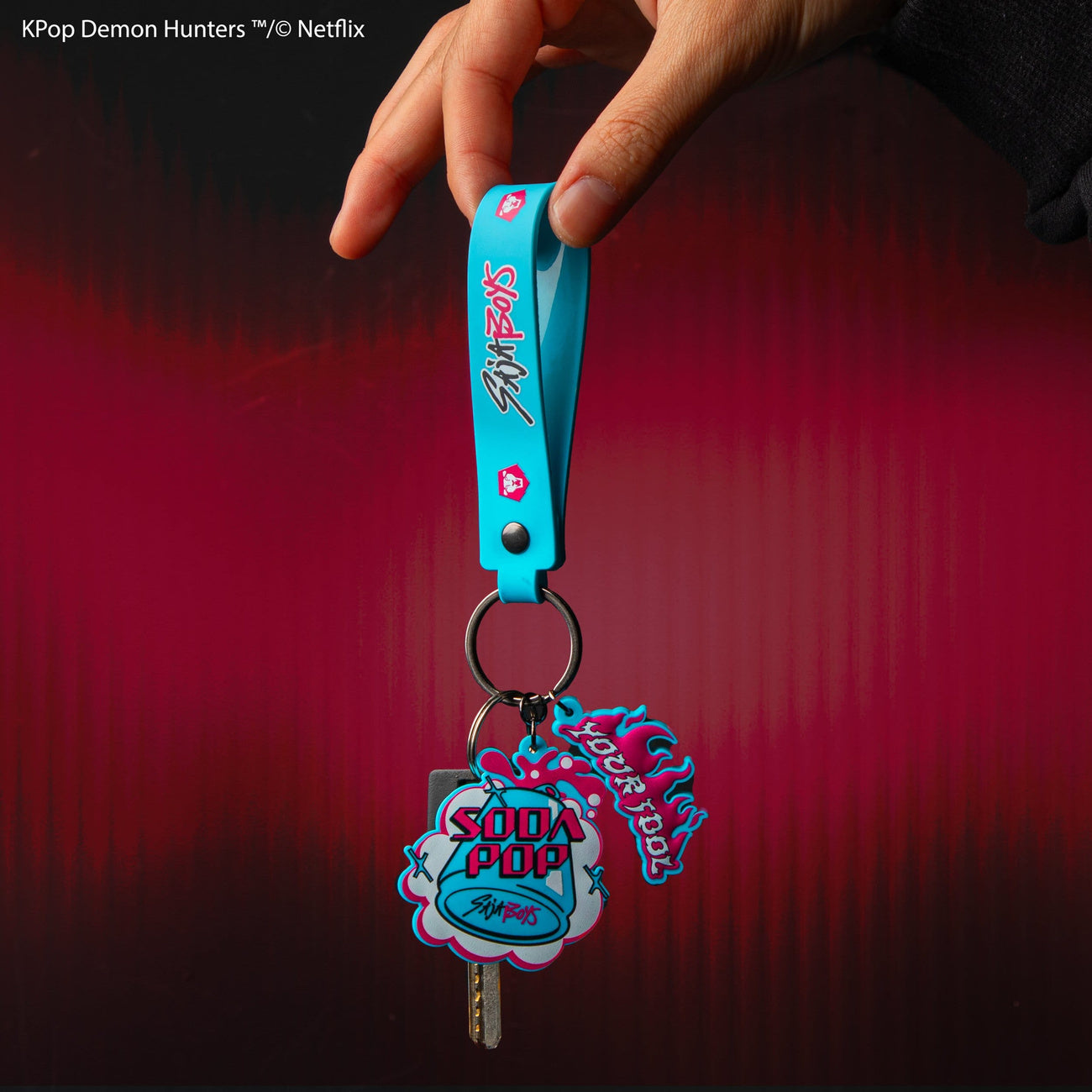 Produktbild KPop Demon Hunters Handgelenk-Schlüsselanhänger Soda Pop