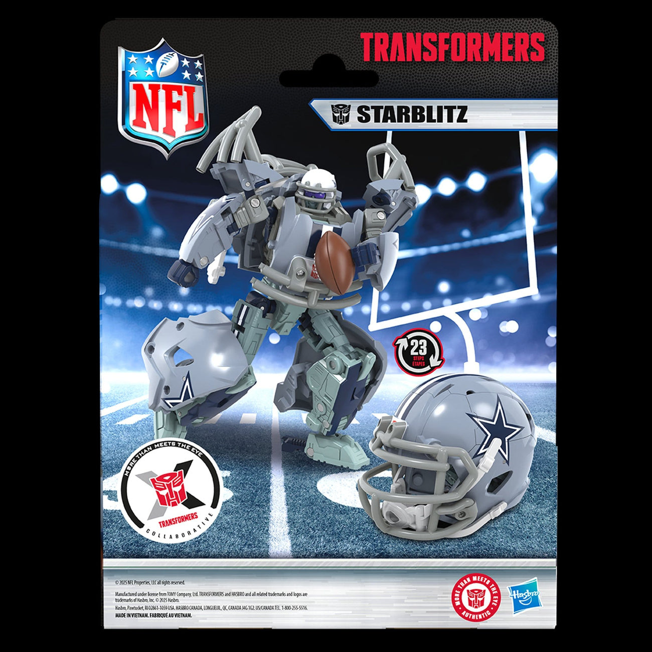 Produktbild Transformers x NFL Actionfigur Dallas Cowboys: Starblitz 14