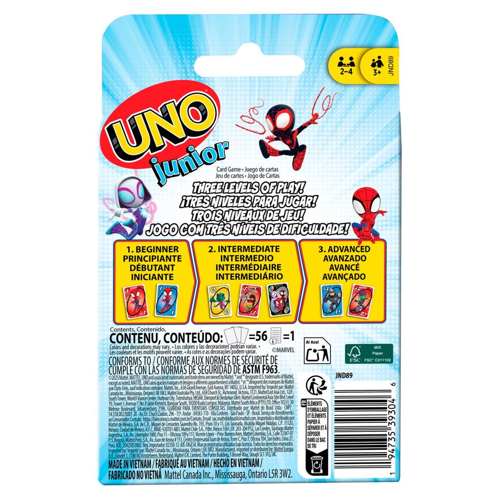 Product image Spidey & His Amazing Friends UNO Junior Card Game