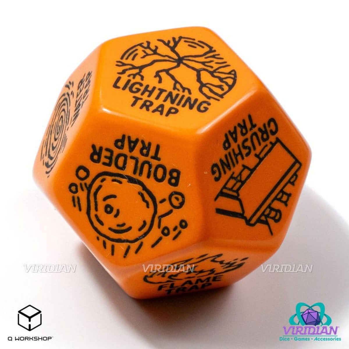 Produktbild Viridian Würfel Jumbo Würfel Trap Generator Die D12 Orange