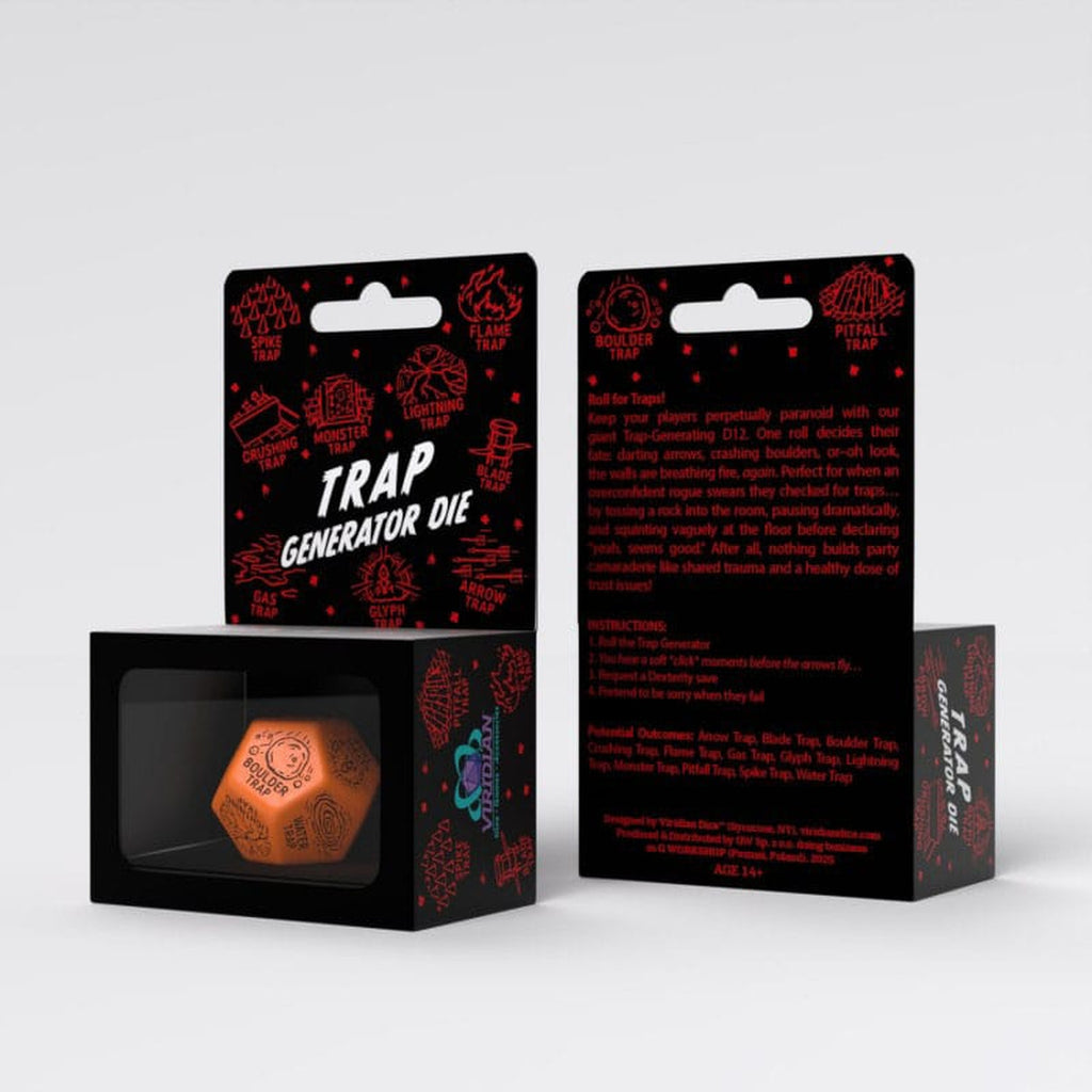 Produktbild Viridian Würfel Jumbo Würfel Trap Generator Die D12 Orange