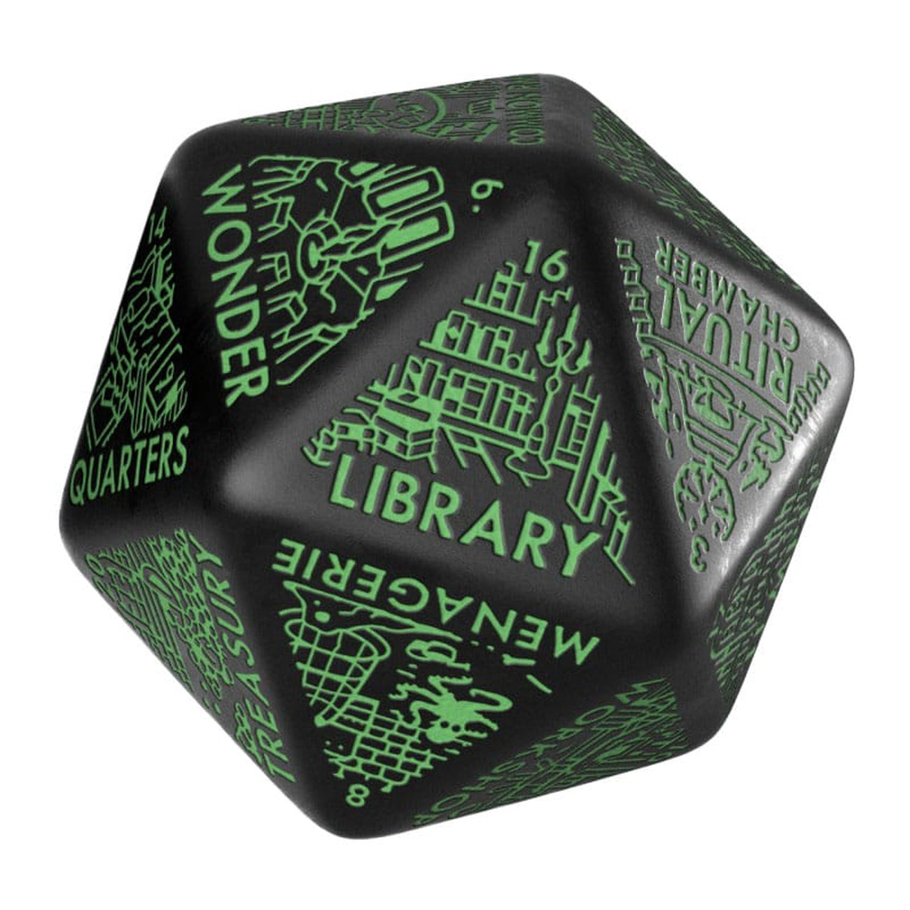 Produktbild Viridian Würfel Jumbo Würfel Dungeon Room Generator D20