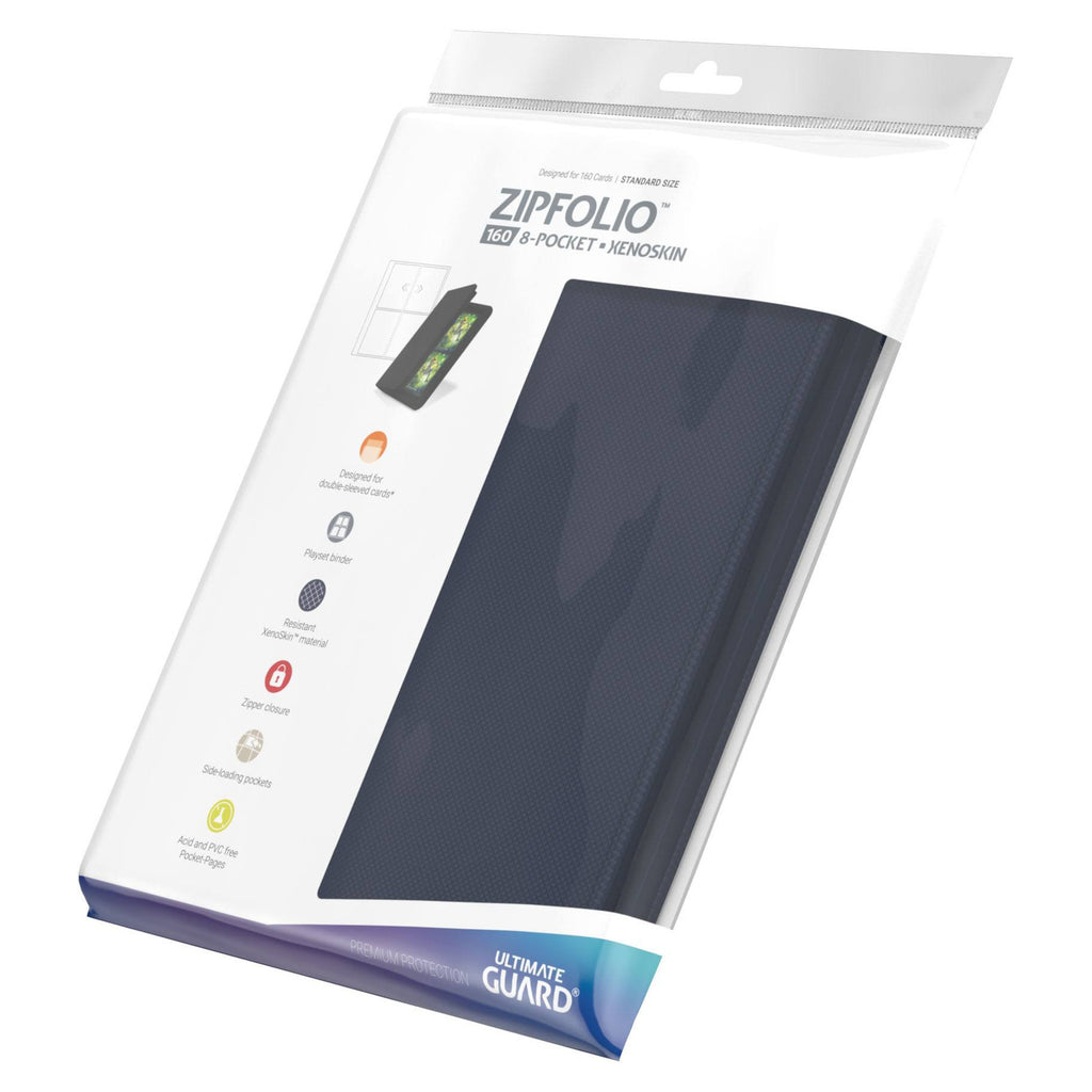 Produktbild Ultimate Guard Zipfolio 160 8-Pocket Xenoskin - Blue