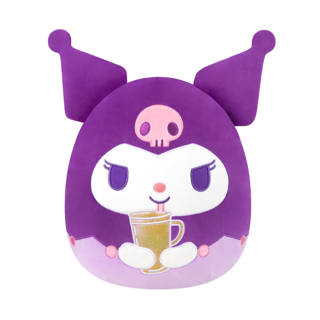 Kuromi mit Becher Squishmallows Plüsch Figur - Hello Kitty