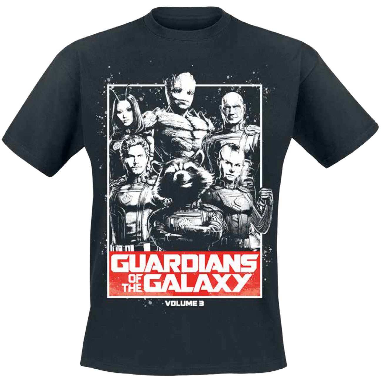 Produktbild Guardians Vol. 3 T-Shirt schwarz - Guardians of the Galaxy