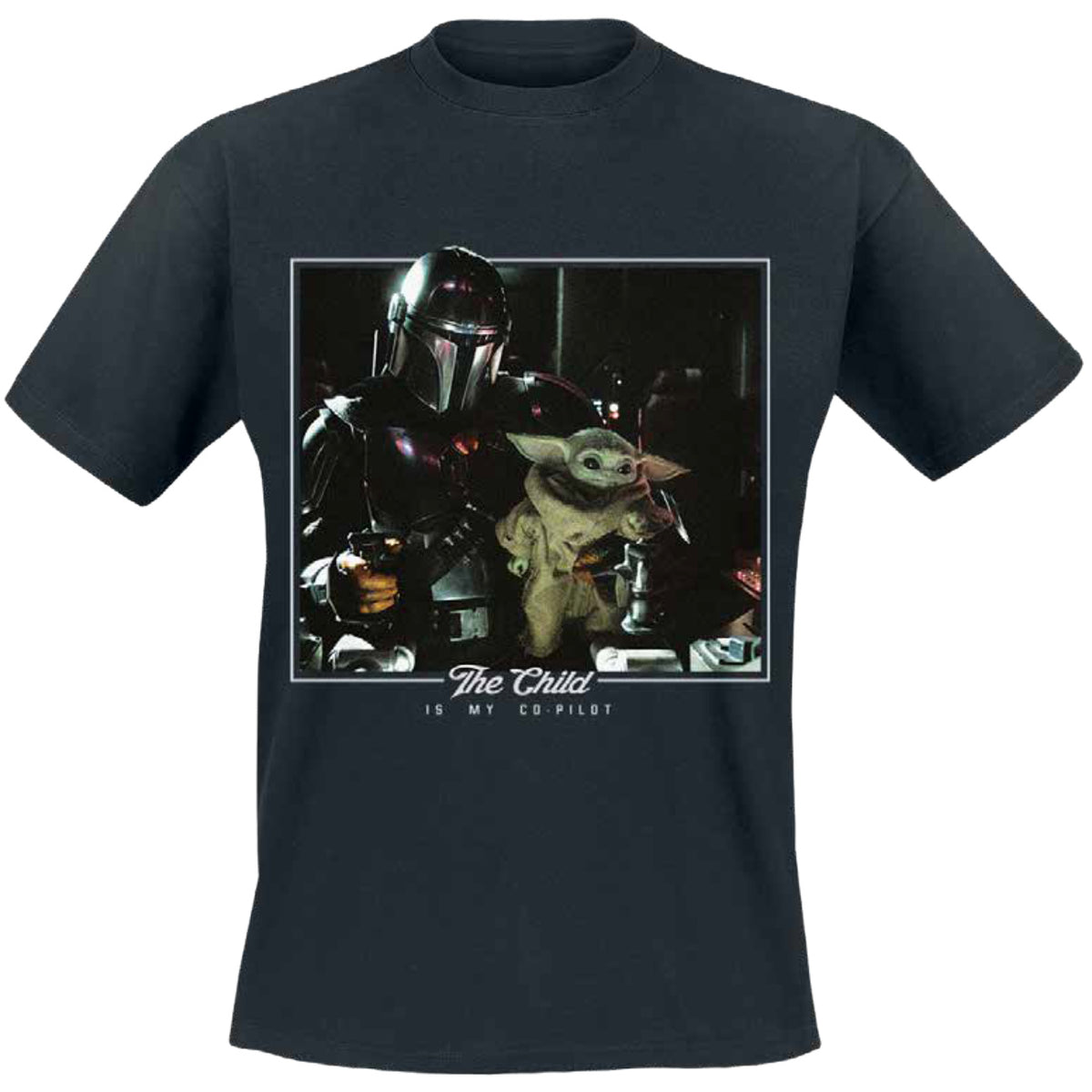 Produktbild The Child is My Co-Pilot T-Shirt schwarz - Star Wars The Mandalorian