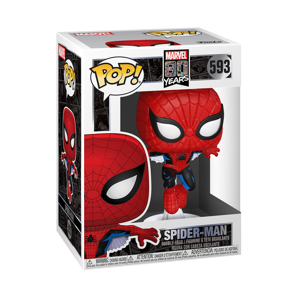 Produktbild Spider-Man - First Appearance Marvel 80th Funko Pop Wackelkopf-Figur