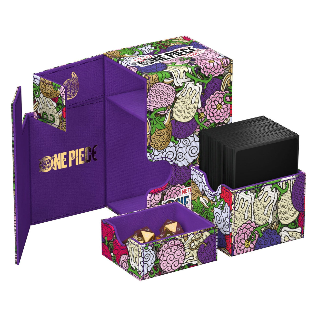 Produktbild One Piece - Teufelsfrüchte Ultimate Guard Flip'n'Tray 80+ Deckbox
