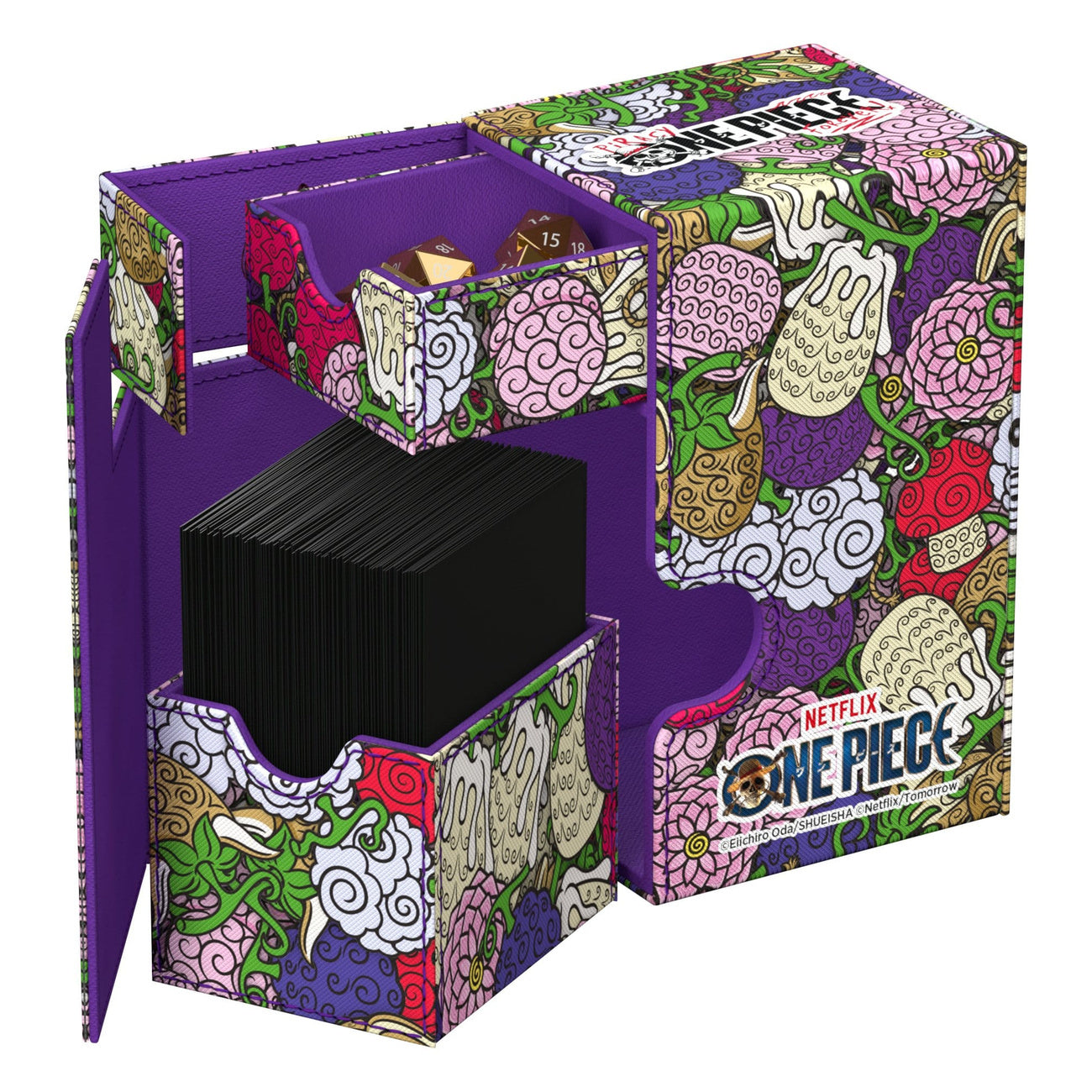 Produktbild One Piece - Teufelsfrüchte Ultimate Guard Flip'n'Tray 80+ Deckbox