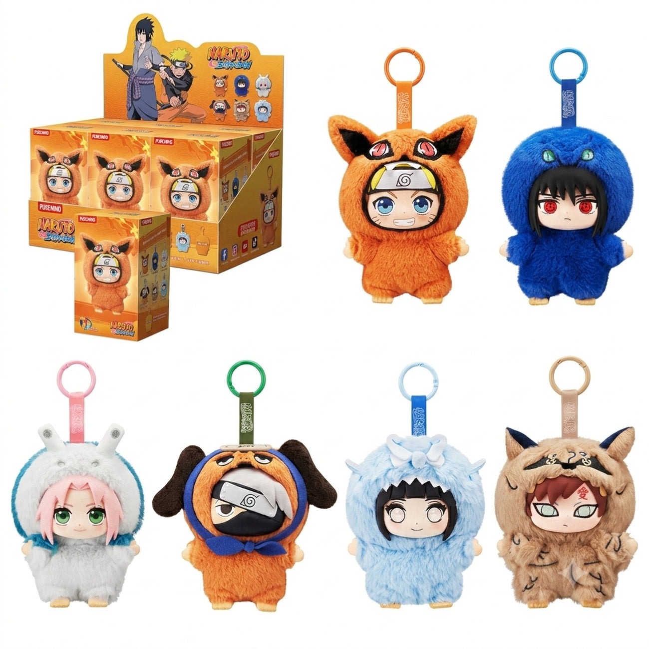 Produktbild Naruto - Beast Party Mystery Plüsch Anhänger Display