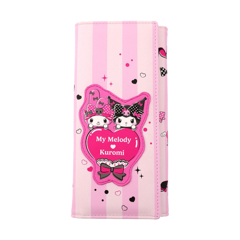 Sanrio Pink Black Party Series Geldbörse Kuromi & My Melody