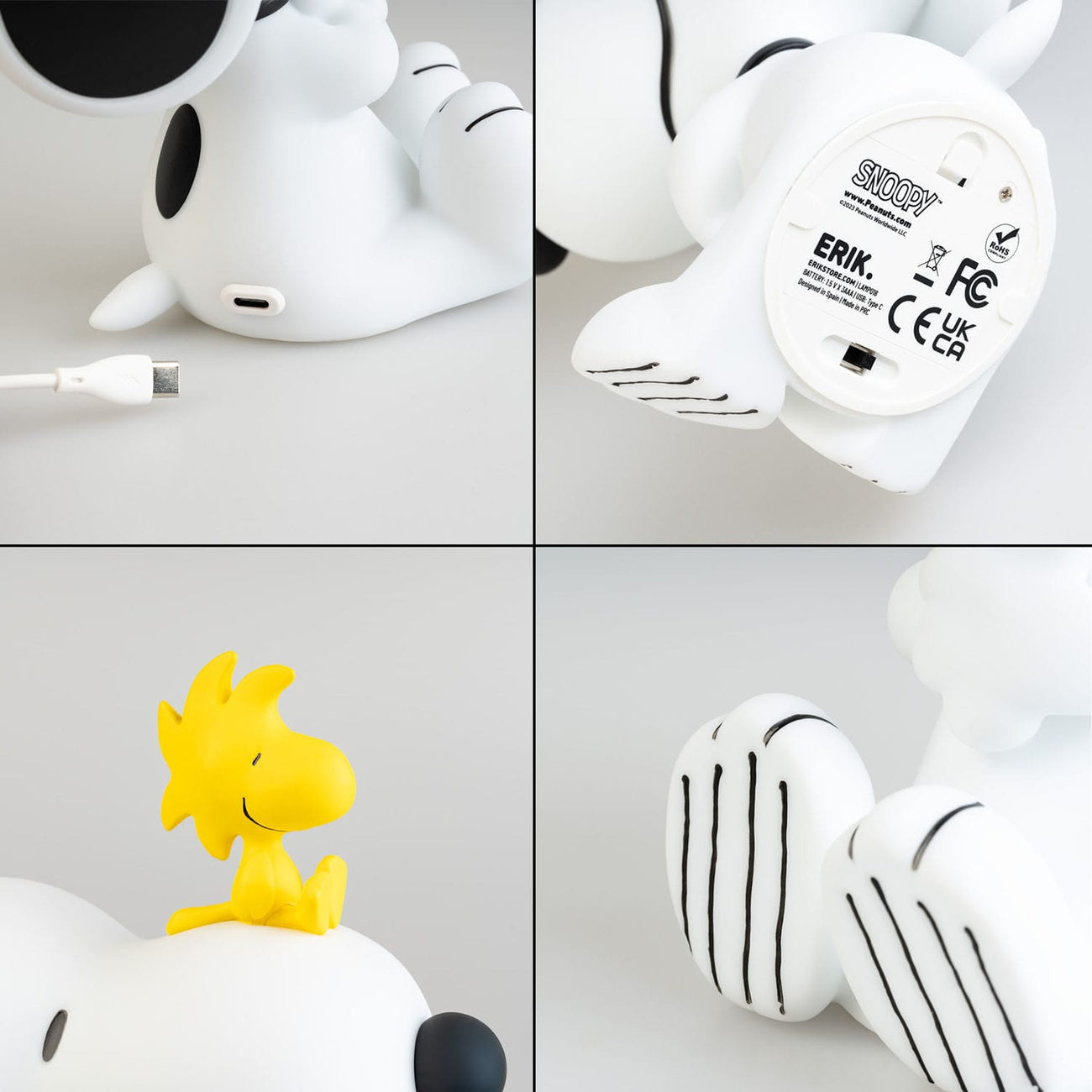 Produktbild Peanuts Lampe mit USB-C Snoopy