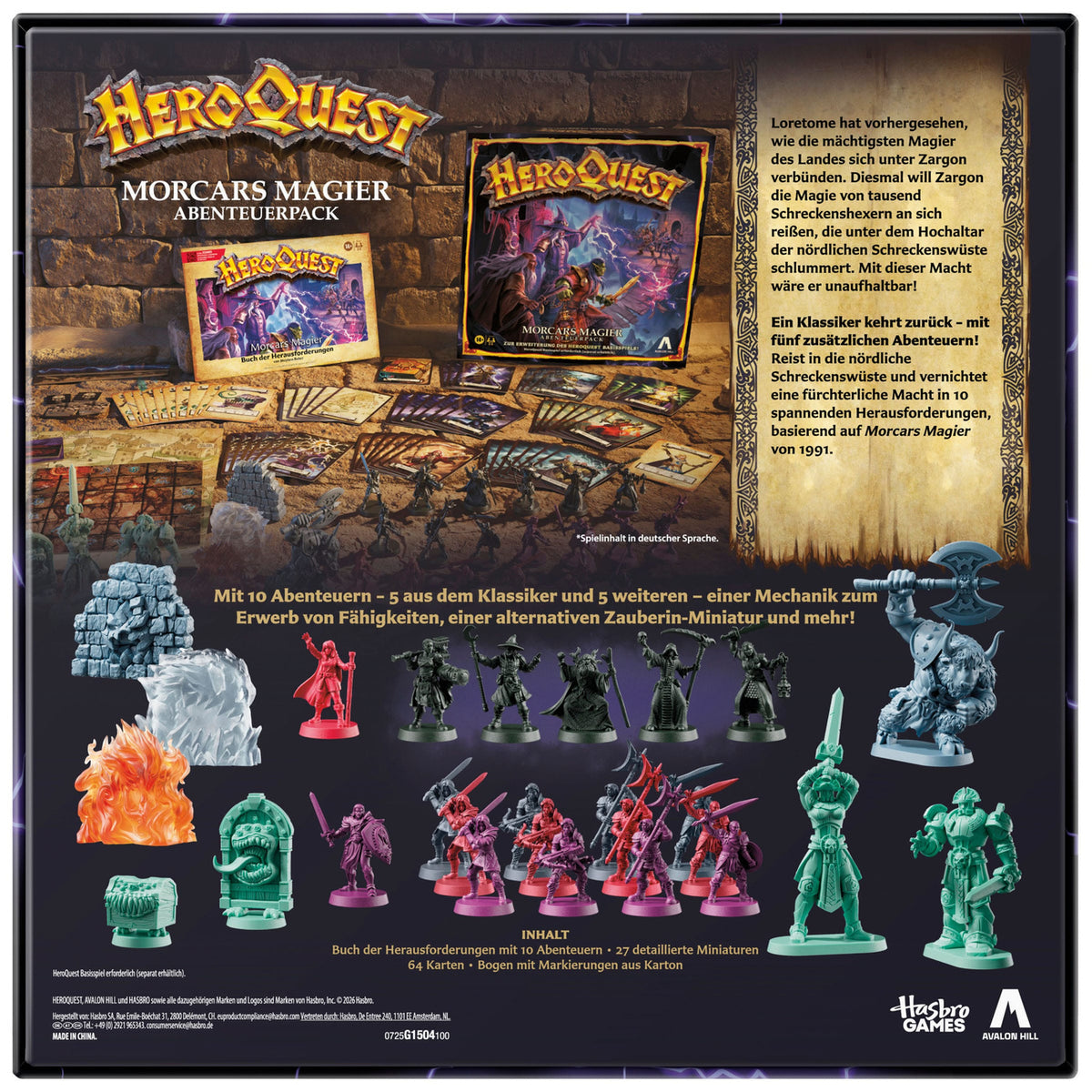 Produktbild HeroQuest Brettspiel-Erweiterung Morcars Magier