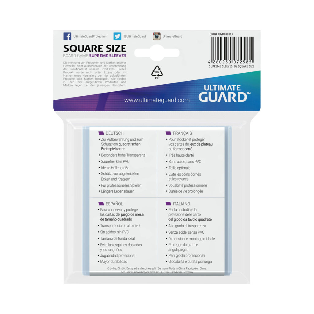 Produktbild Ultimate Guard Supreme Sleeves für Brettspielkarten