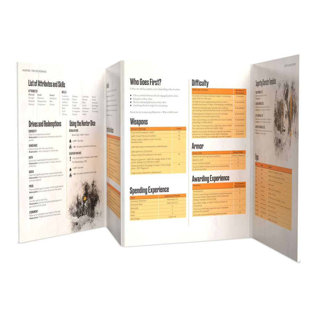 Produktbild Hunter: The Reckoning 5th Edition RPG Storyteller's Screen