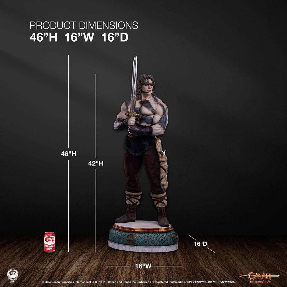 Produktbild Conan der Barbar Elite Series Statue 1/2 Conan Warpaint
