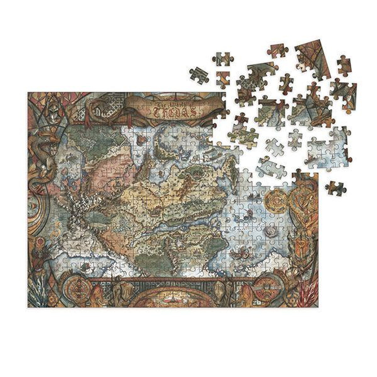 Produktbild Dragon Age Puzzle World of Thedas Map (1000 Teile)