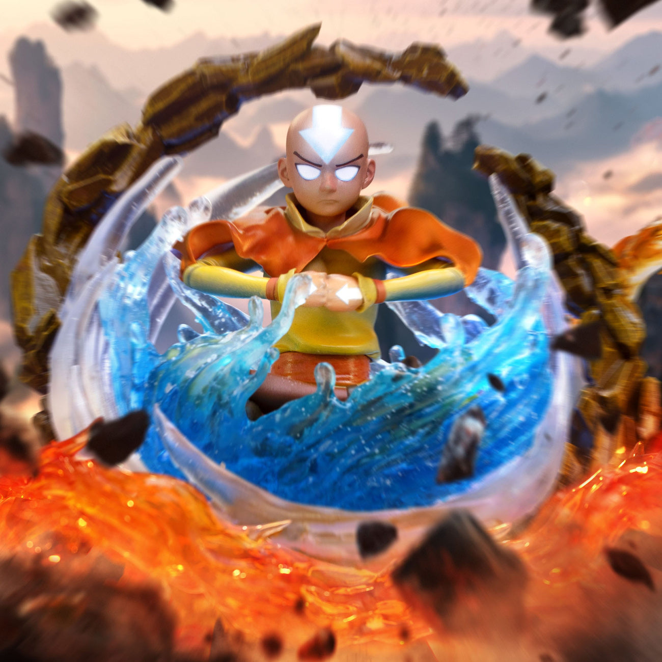 Product image Avatar: The Last Airbender Art Scale Statue 1/10 Aang 21 cm