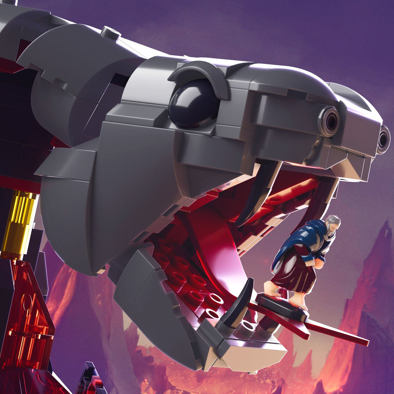 Produktbild Masters of the Universe Mattel Brick Shop Bauset Snake