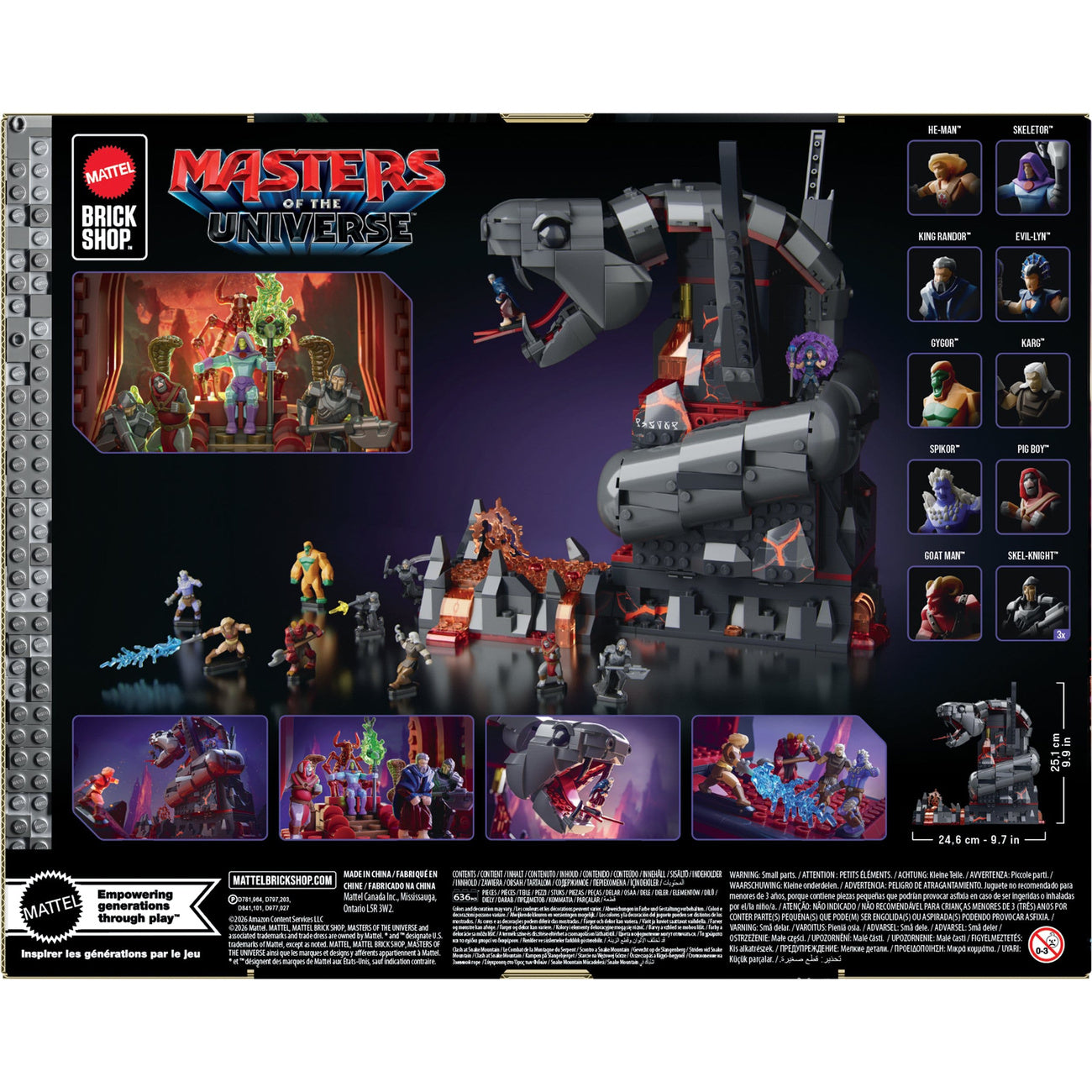 Produktbild Masters of the Universe Mattel Brick Shop Bauset Snake