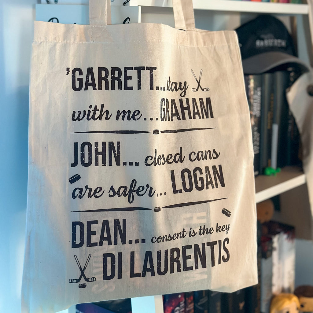 Produktbild Garrett, John und Dean Jutebeutel für Off Campus Fans