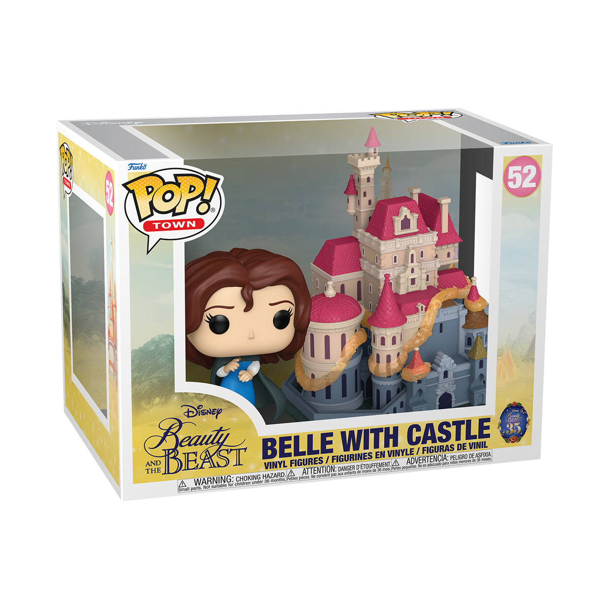 Produktbild Die Schöne und das Biest Schloss und Belle Funko Bitty Pop Town