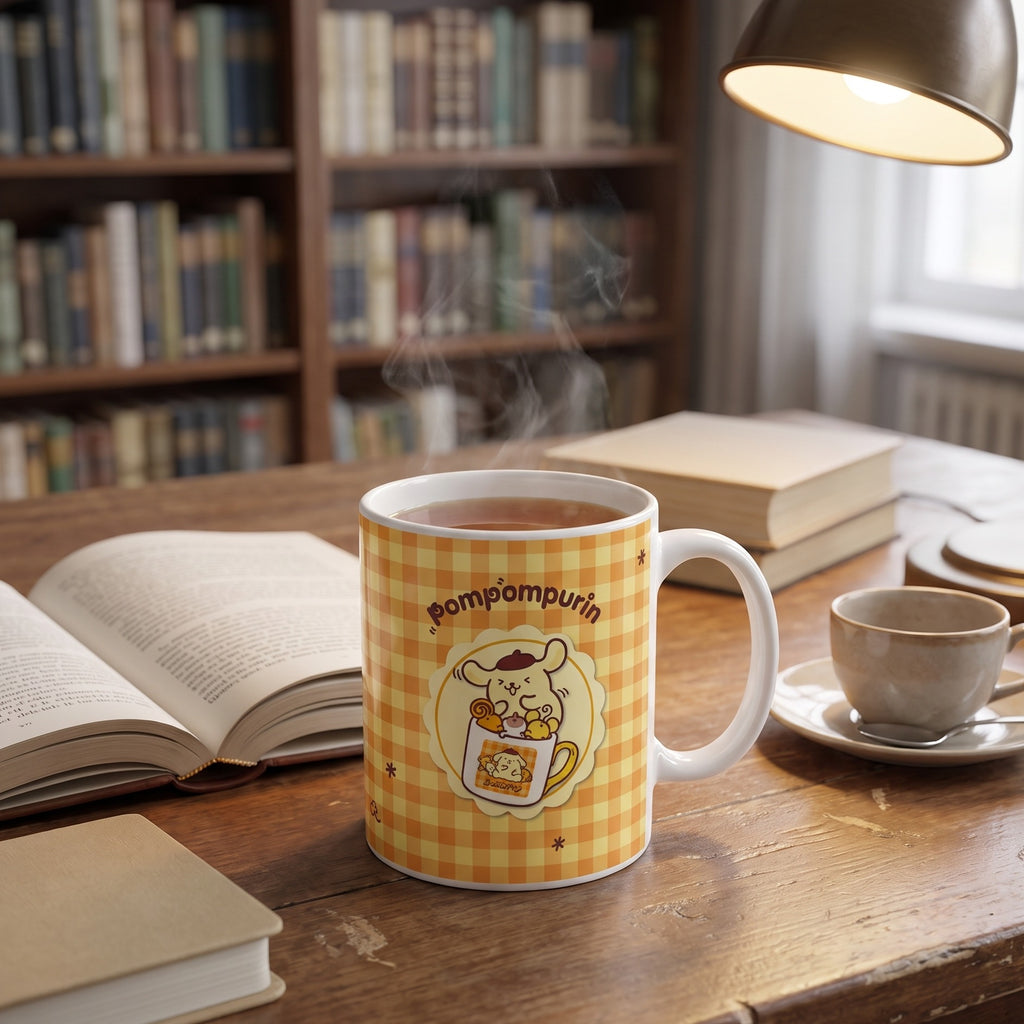 Pompompurin Squishy Cute Purin Tasse - Sanrio