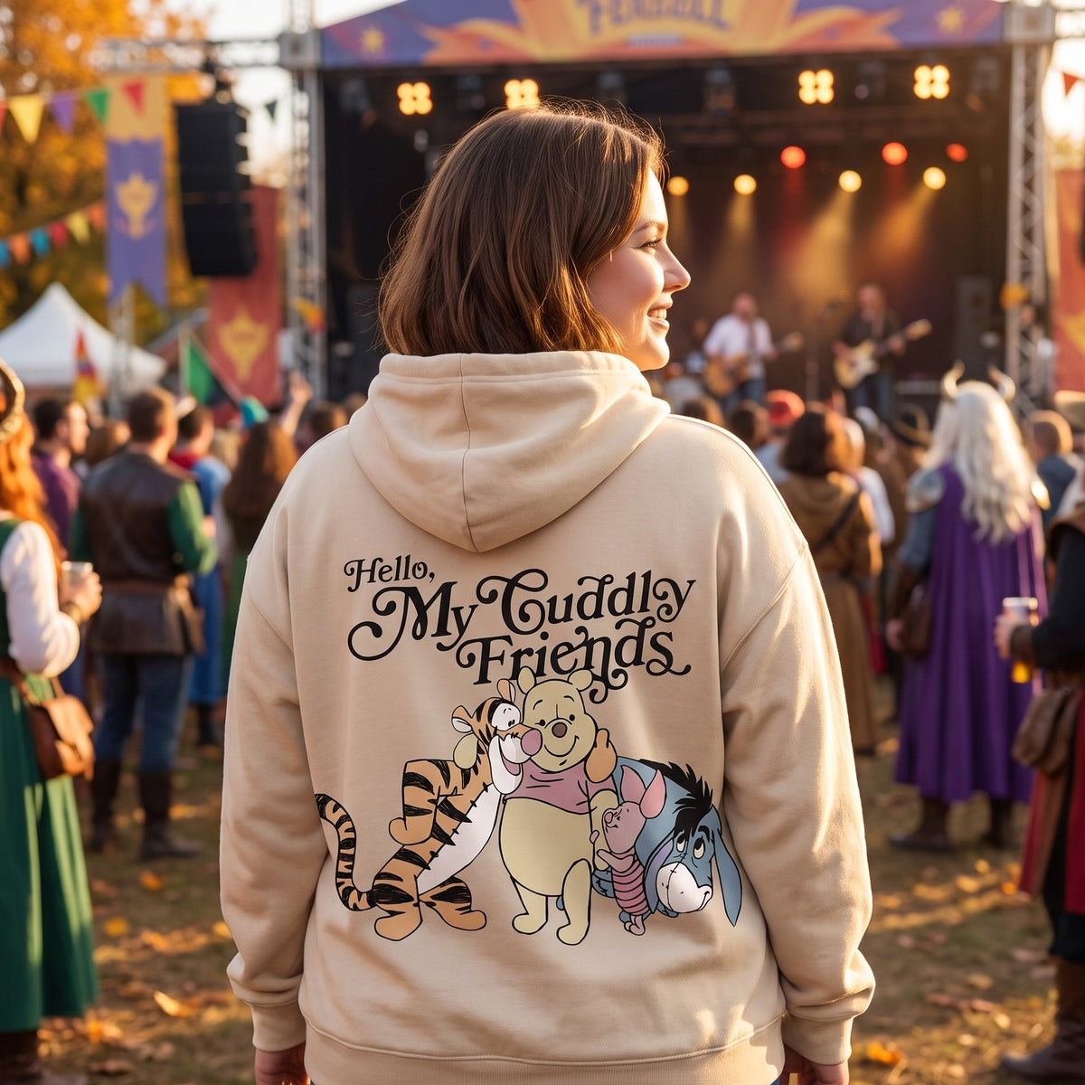 Produktbild Winnie Puuh - Friends Hoodie beige