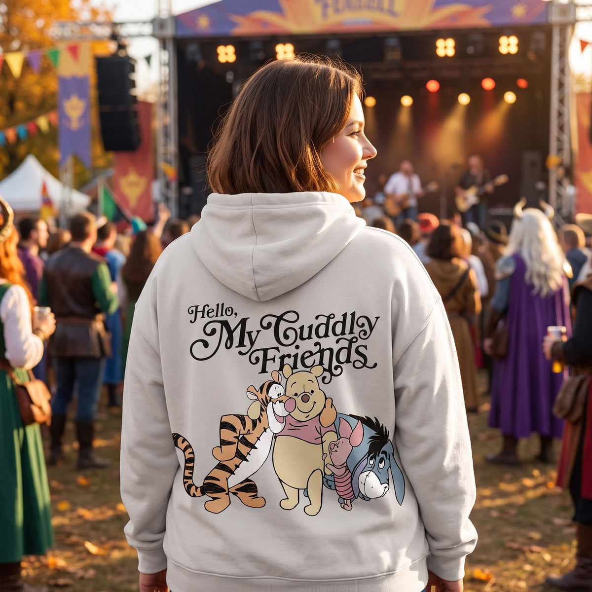 Produktbild Winnie Puuh - Friends Hoodie weiß