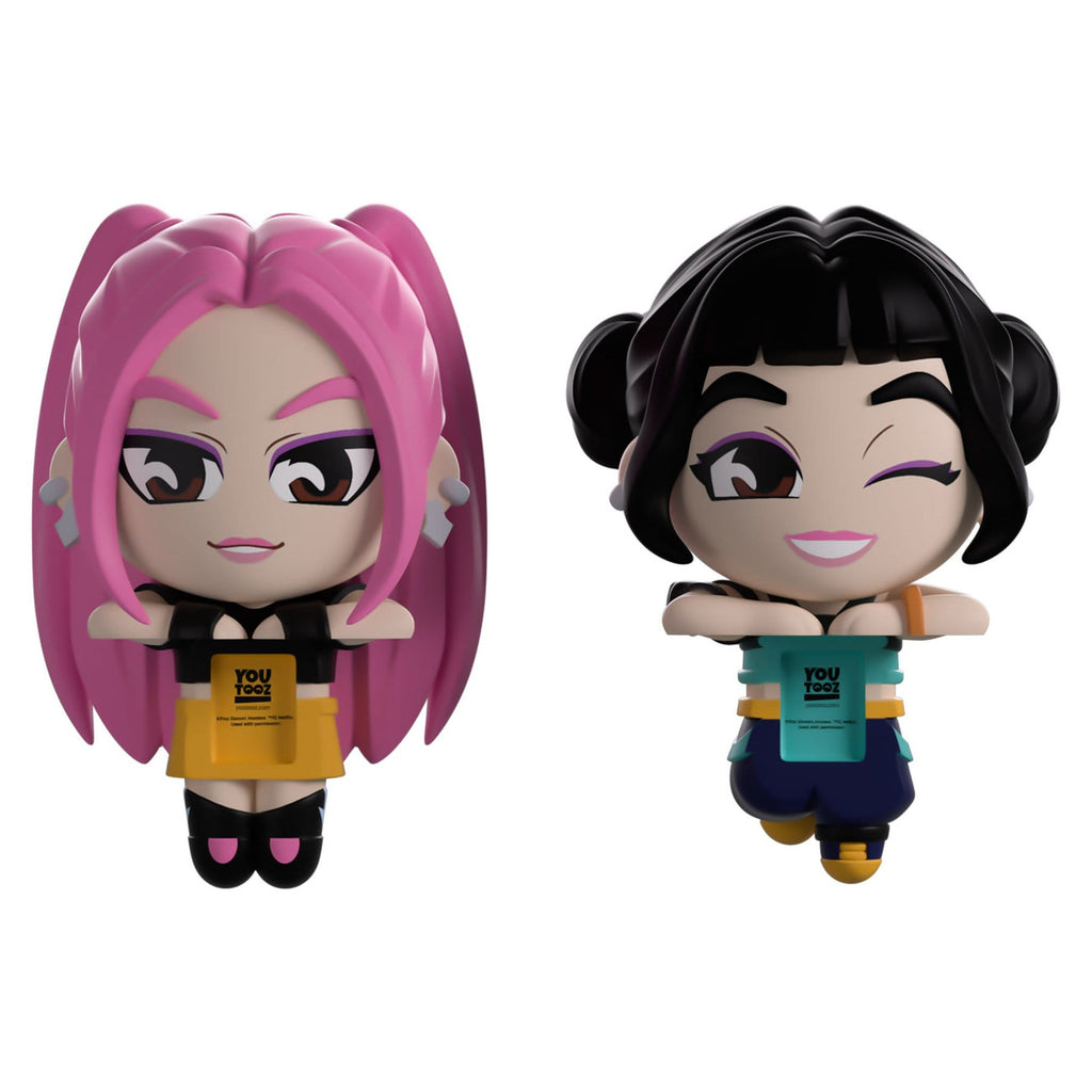 Produktbild KPop Demon Hunters - Mira und Zoey Monitor Buddiez Vinyl Figurenset