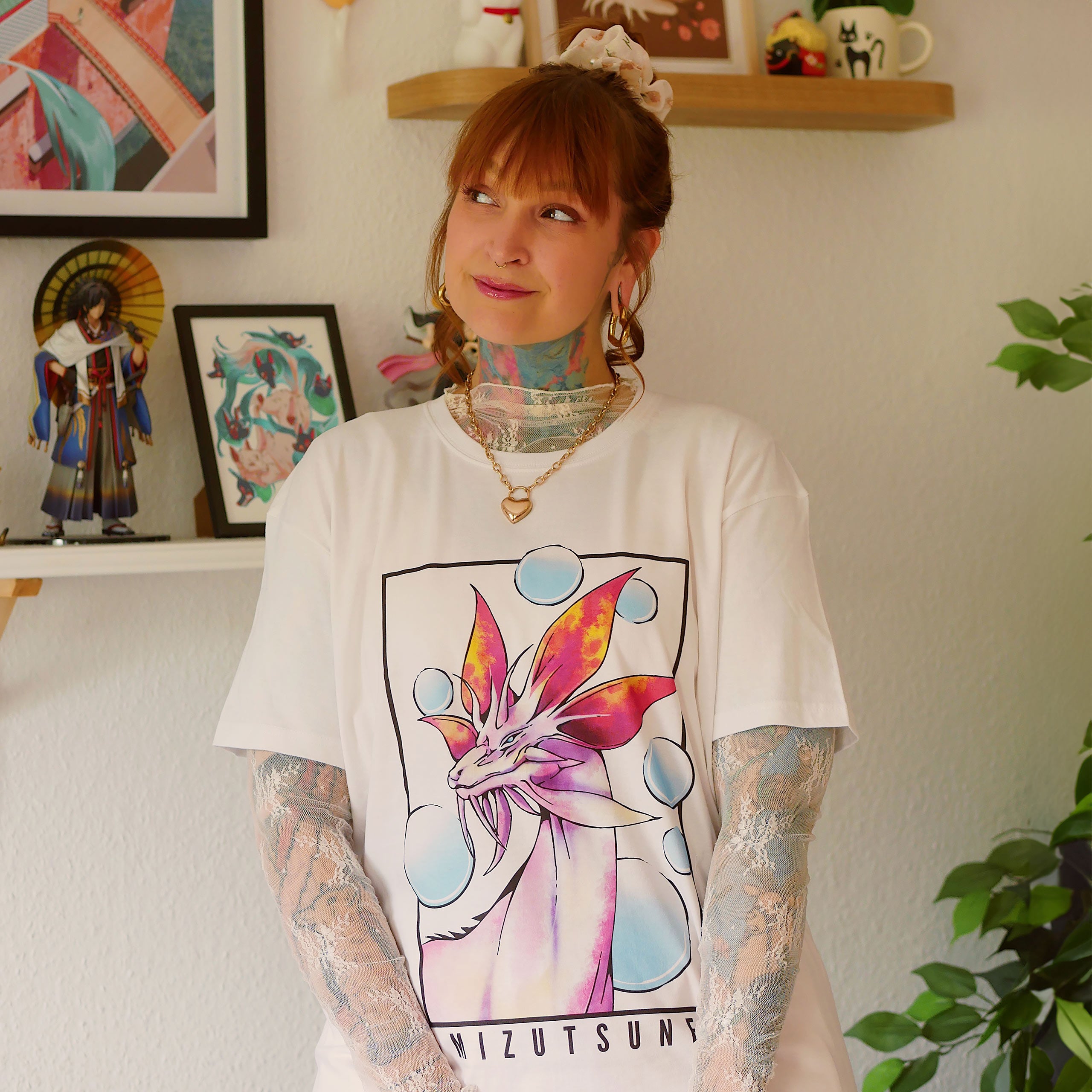 Produktbild Mizutsune T-Shirt weiß Limited Edition für Monster Hunter Fans