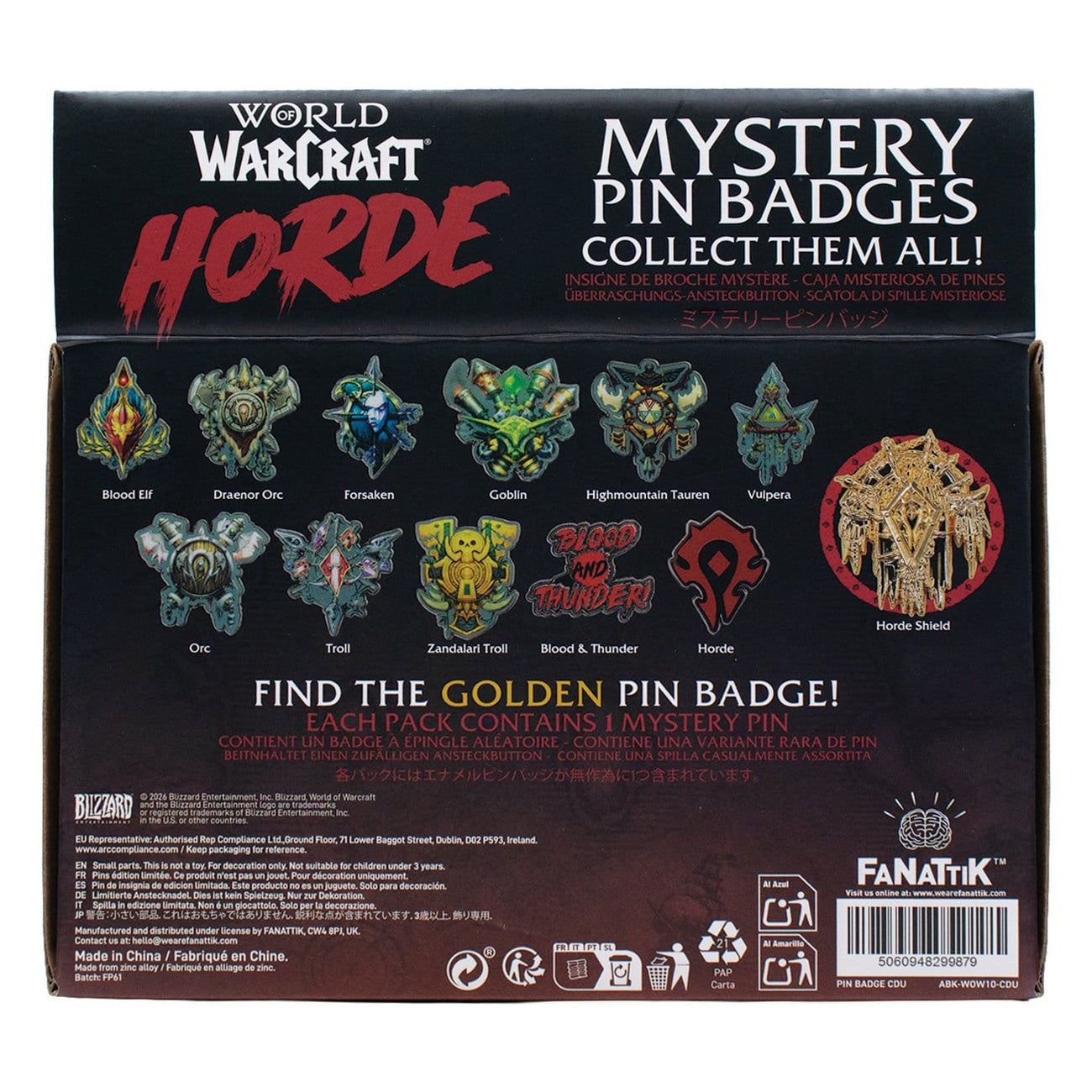 Produktbild World of Warcraft - Horde Mystery Pin 12er Display