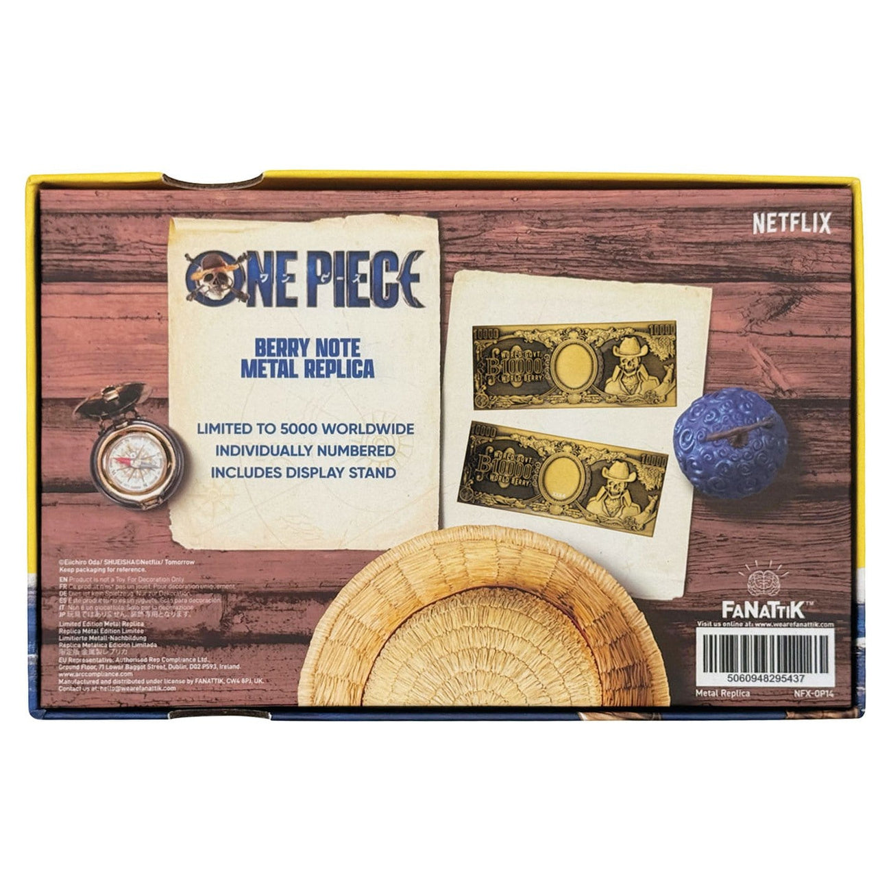 Produktbild One Piece - 1000 World Berry Metall Banknote Sammler Replik