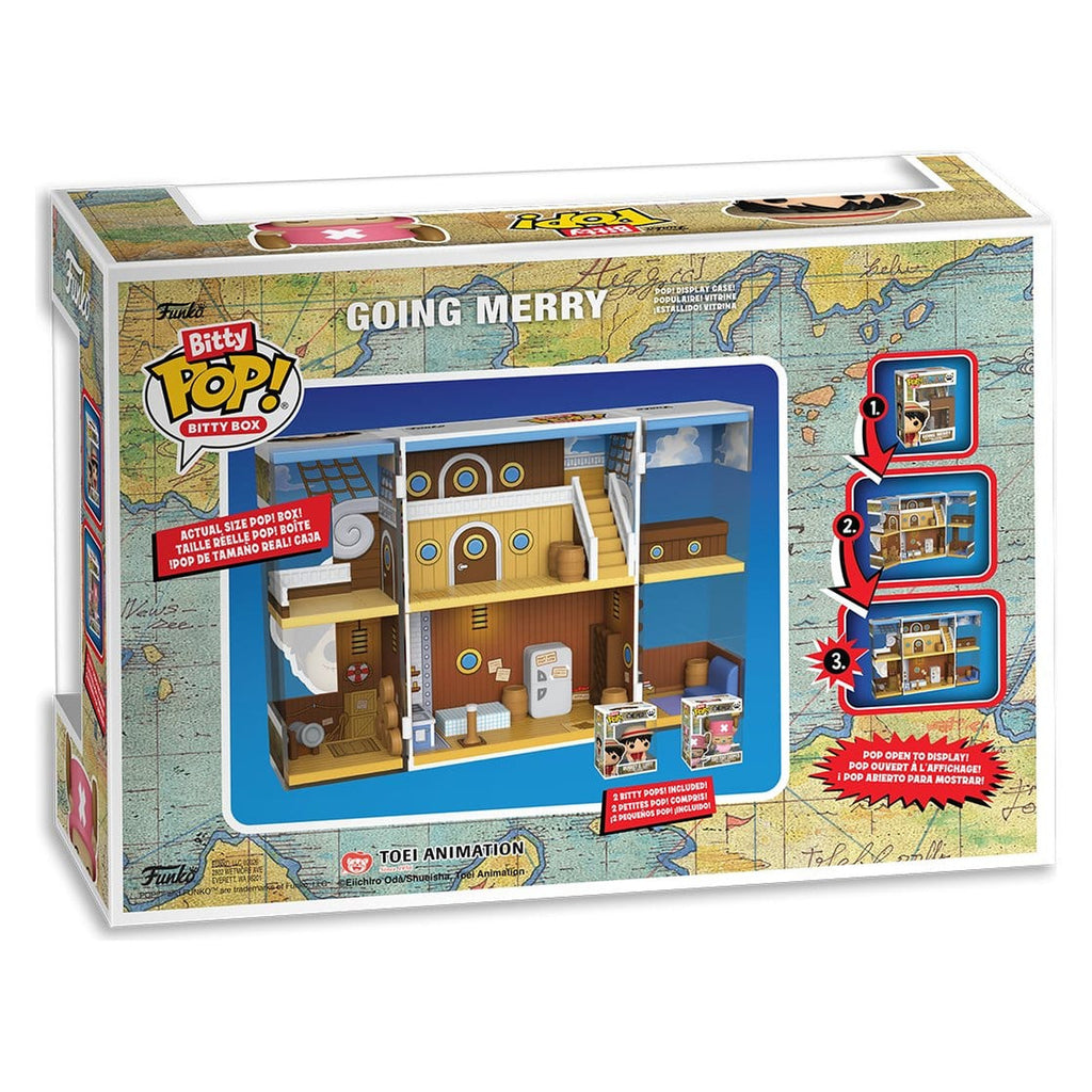 One Piece - Going Merry Town Funko Bitty Pop Display mit 2 Figuren